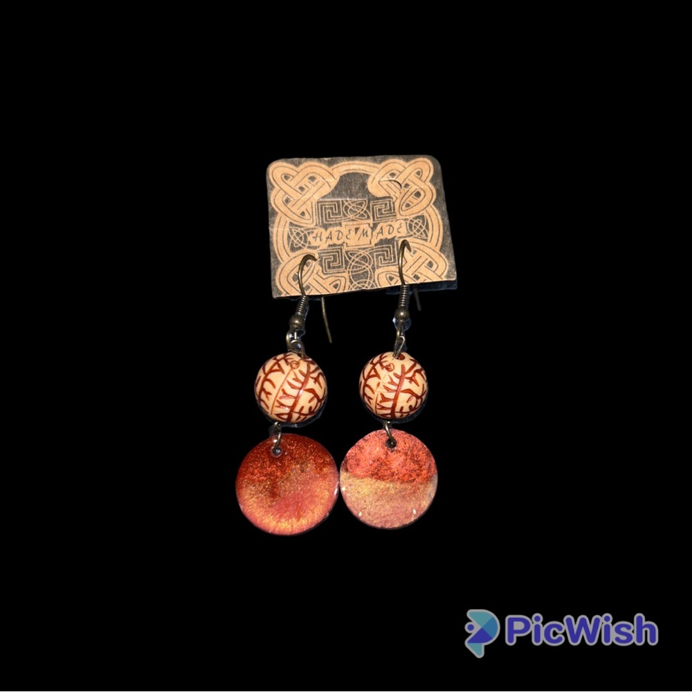 NWT HANDMADE ACRYLIC EARRINGS